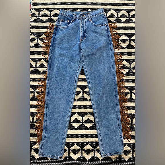 Women's High Waisted Fringe Pants Casual Going Out Rave Club